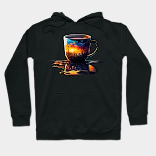 Clear tea cup of beautiful peaceful morning Hoodie